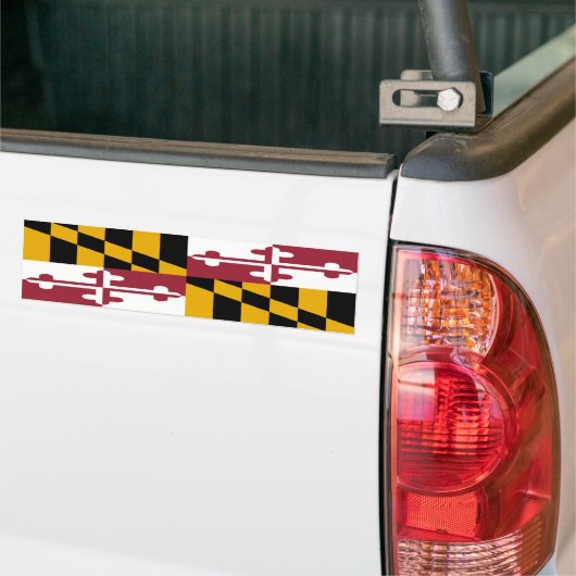 Maryland Flag Bumpersticker (Op Truck)