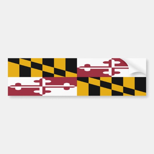 Maryland Flag Bumpersticker (Voorkant)