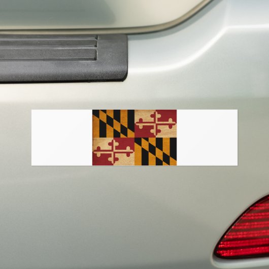 Maryland Flag Bumpersticker (Op auto)