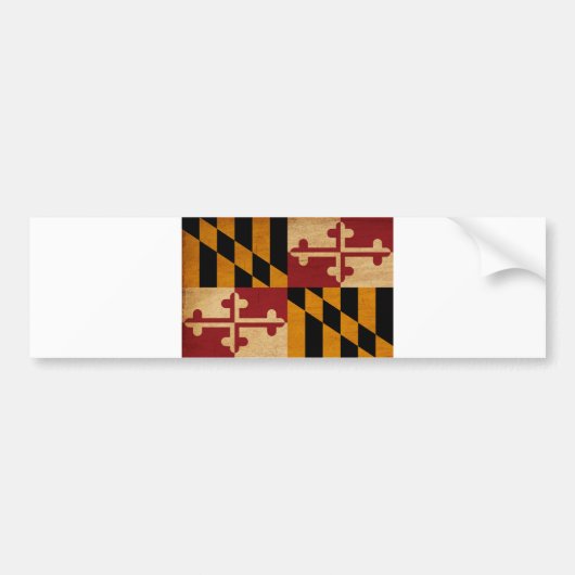 Maryland Flag Bumpersticker (Voorkant)