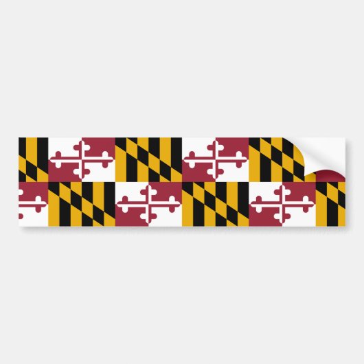 Maryland Flag Bumpersticker (Voorkant)