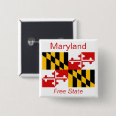 Maryland Flag Button (Voorkant /achterkant)