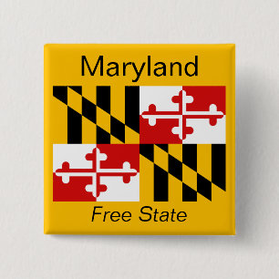 Maryland Flag Button