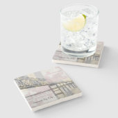 Maryland Flag Chesapeake Bay Bridge Stone Onderzet Stenen Onderzetter (Zijkant)