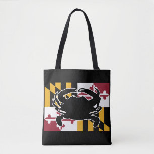 Maryland Flag/Crab bag Tote Bag