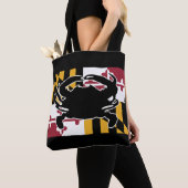 Maryland Flag/Crab bag Tote Bag (Dichtbij)