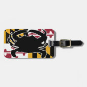 Maryland Flag/Crab bagagelabel (Voorkant horizontaal)