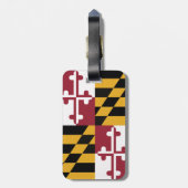 Maryland Flag/Crab bagagelabel (Achterkant verticaal)