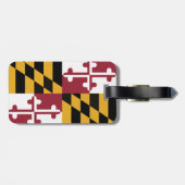 Maryland Flag/Crab bagagelabel (Achterkant horizontaal)