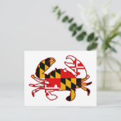 Maryland Flag Crab Briefkaart (Staand voorkant)