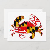 Maryland Flag Crab Briefkaart (Voorkant / Achterkant)
