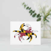 Maryland Flag Crab Briefkaart (Staand voorkant)