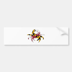 Maryland Flag Crab Bumpersticker