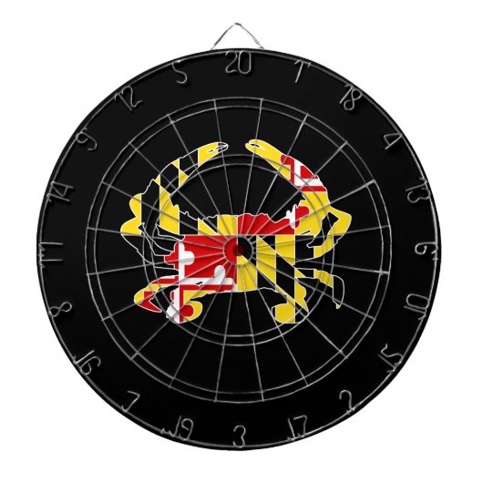 Maryland Flag Crab Dartboard Dartbord (Voorkant)