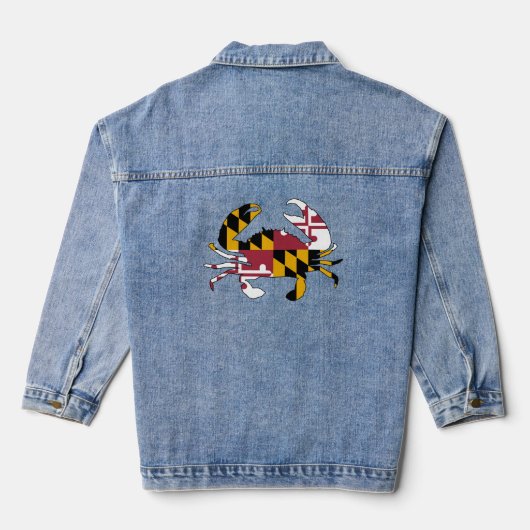 Maryland Flag Crab Denim Jacket (Achterkant)