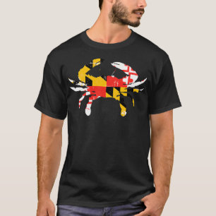 Maryland Flag Crab Distress 1 T-shirt