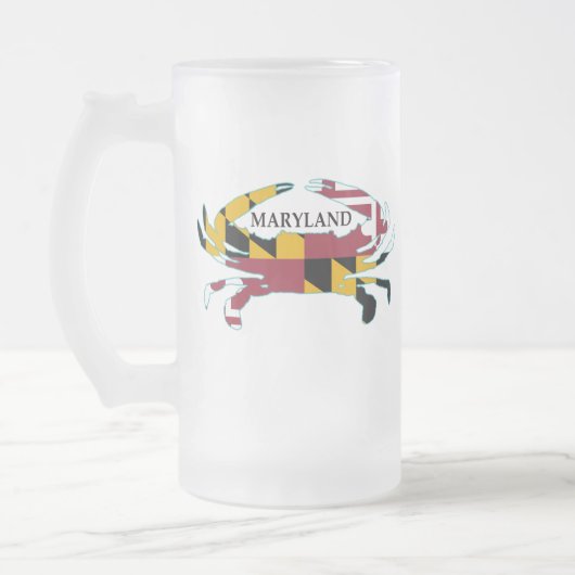 Maryland Flag Crab Frosted Mok (Links)