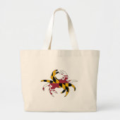 Maryland Flag Crab Grote Tote Bag (Voorkant)