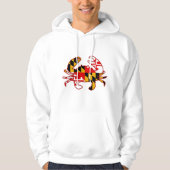 Maryland Flag Crab Hoodie (Voorkant)
