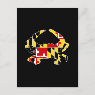 Maryland Flag Crab Invitation/Briefpapier Kaart