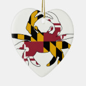 Maryland Flag Crab Keramisch Ornament (Rechts)