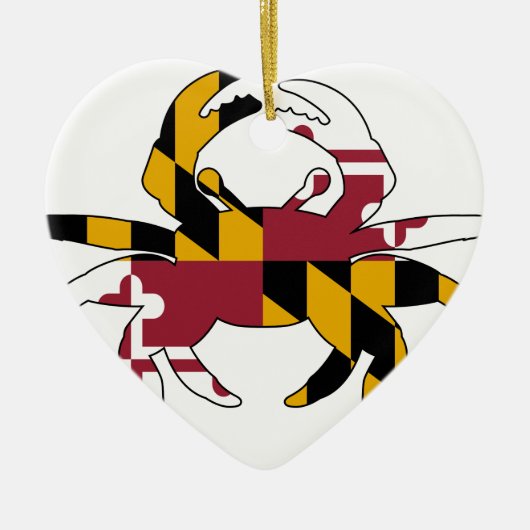 Maryland Flag Crab Keramisch Ornament (Voorkant)