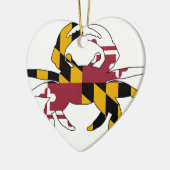 Maryland Flag Crab Keramisch Ornament (Links)