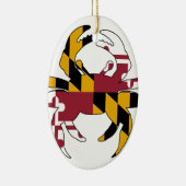 Maryland Flag Crab Keramisch Ornament (Rechts)