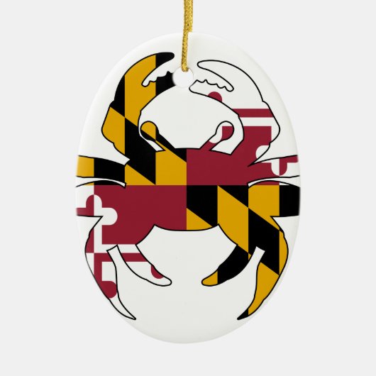 Maryland Flag Crab Keramisch Ornament (Voorkant)