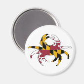 Maryland Flag Crab Magneet (Voorkant / Achterkant)