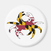 Maryland Flag Crab Magneet (Voorkant)