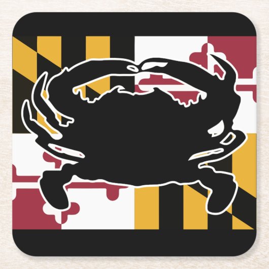 Maryland Flag/Crab onderzetter (Voorkant)