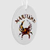Maryland Flag Crab Ornament (voorkant)