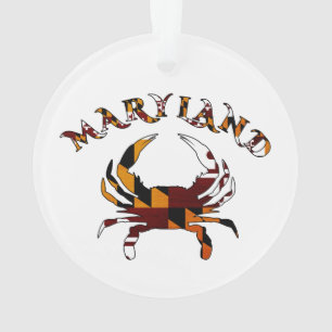 Maryland Flag Crab Ornament
