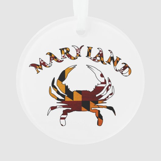 Maryland Flag Crab Ornament (achterkant)