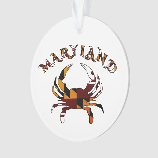 Maryland Flag Crab Ornament (voorkant)