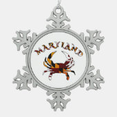Maryland Flag Crab Ornament (Voorkant)