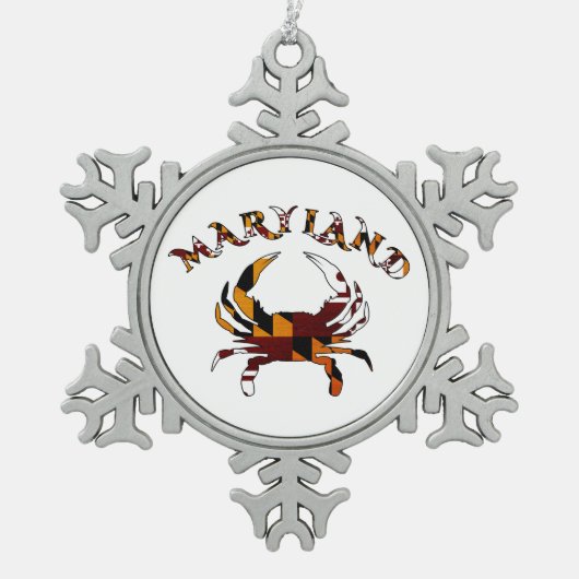 Maryland Flag Crab Ornament (Voorkant)