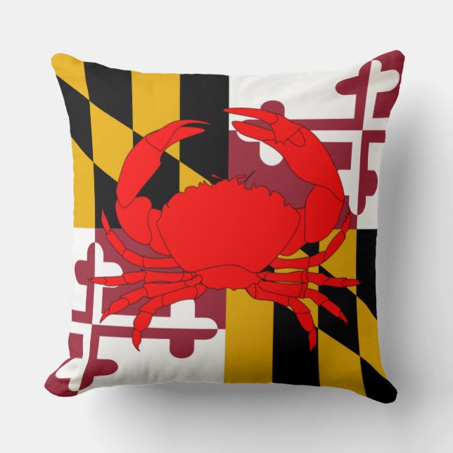 Maryland Flag Crab pillow Kussen (Voorkant)