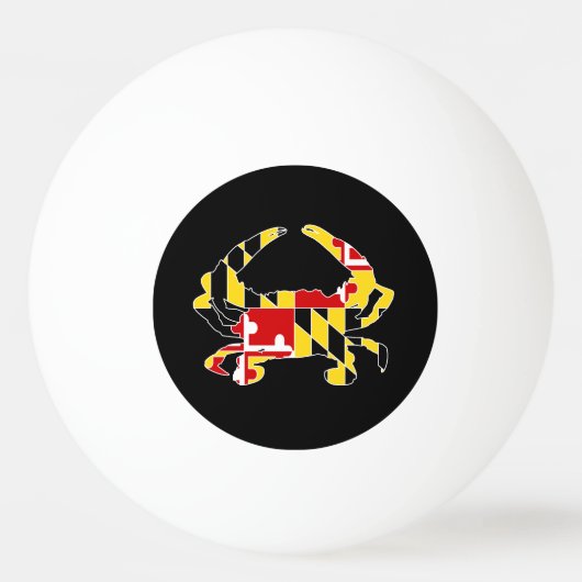 Maryland Flag Crab Ping Pong Ball (Voorkant)