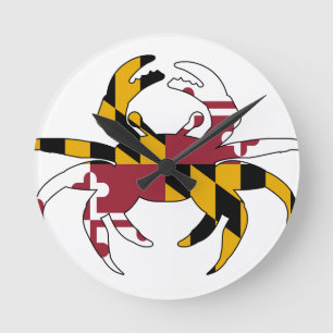 Maryland Flag Crab Ronde Klok