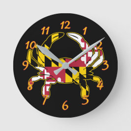 Maryland Flag Crab Ronde Klok