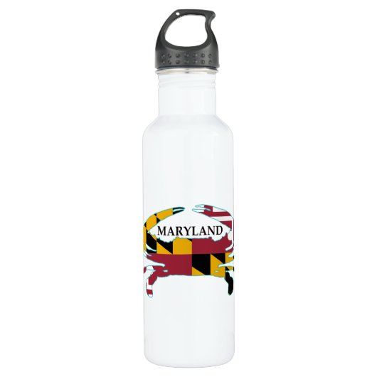 Maryland Flag Crab Sport Bottle Waterfles (Voorkant)