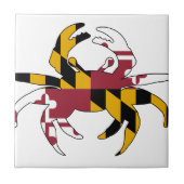 Maryland Flag Crab Tegeltje (Voorkant)