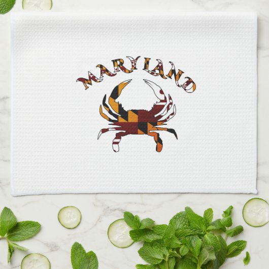 Maryland Flag Crab Theedoek (Gevouwen)