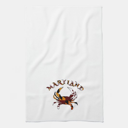 Maryland Flag Crab Theedoek (Verticaal)