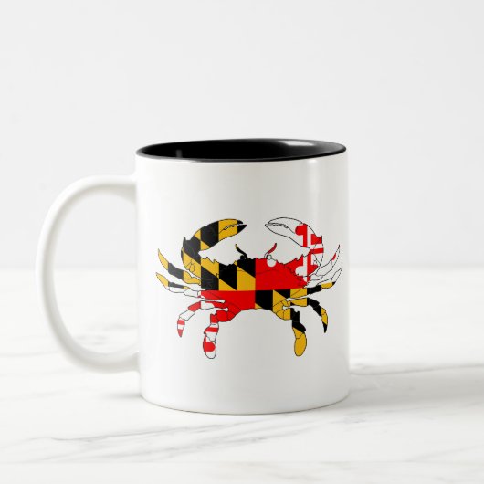 Maryland Flag Crab Tweekleurige Koffiemok (Links)