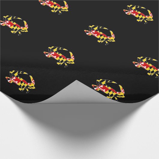 Maryland Flag Crab Wrapping Paper Cadeaupapier (Hoek)