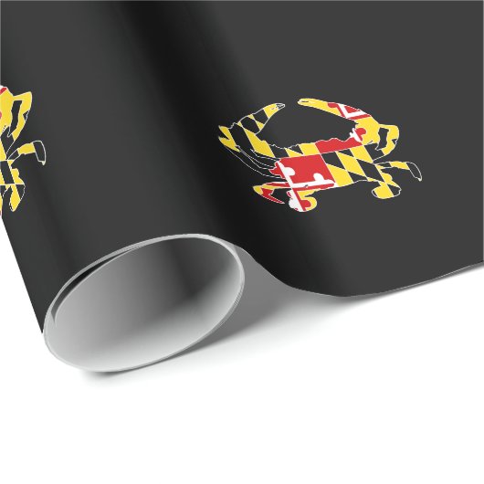 Maryland Flag Crab Wrapping Paper Cadeaupapier (Rol Hoek)