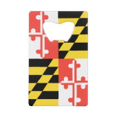 MARYLAND Flag Creditkaart Flessenopener (Voorkant)
